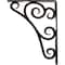 Ekena Millwork Tristan Wrought Iron Bracket, (Single center brace), Antiqued Brass 1 1/2"W x 7 1/2"D x 10"H BKTM01X07X10STNABS - alternate 5